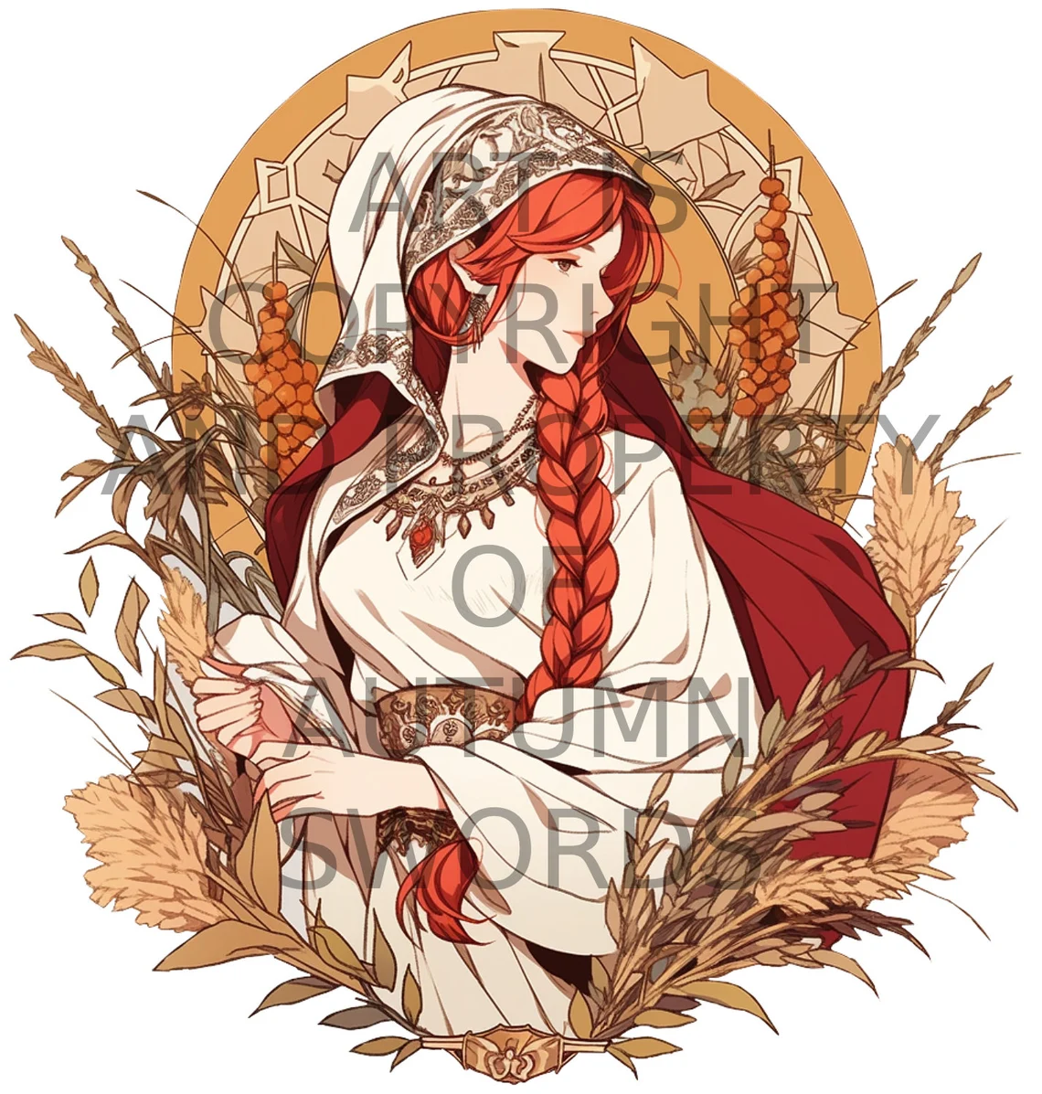 Demeter - Goddess of the Harvest and Fertility - Summer Harvest Green Hoodie