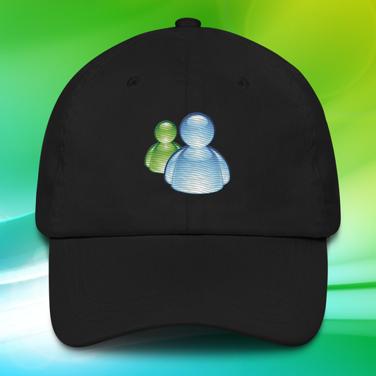 Frutiger Aero - Embroidered Dad Hat / Baseball Cap / Beanie - Y2K Tech 2000s Vintage Streetwear - MSN Messenger